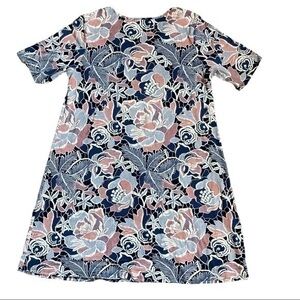 Espresso dress Red,white,blue silver peek-boo L